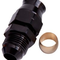1/2"   HARD LINE TO -8AN MALE ADAPTER BLACK w/ OLIVE