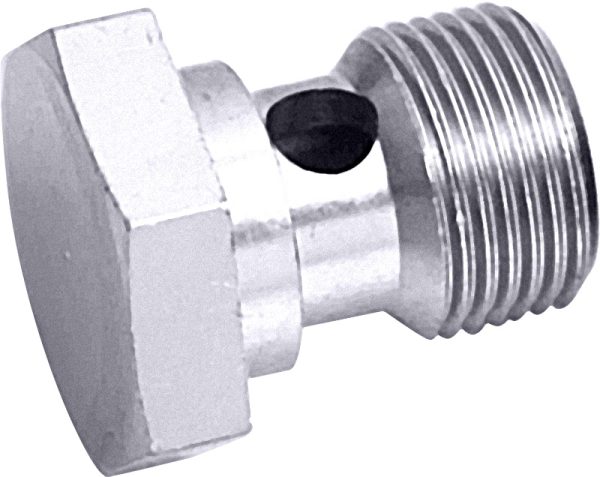Banjo Bolt 1/2 x 20 UNF Thread Silver