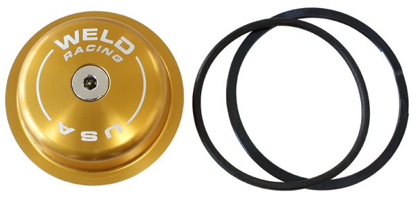 SPRINT MIDGET HUB DUST CAP    GOLD OIL - DIRECT MOUNT
