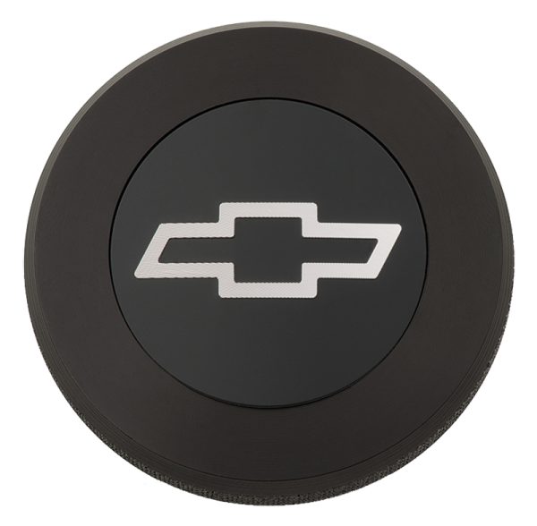 PROFORM CHEVY BOWTIE BILLET   ALUMINUM RADIATOR CAP BLACK