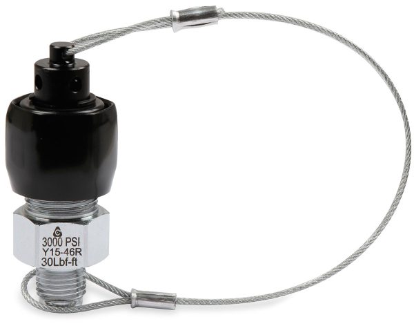 BLK NOS RACER SAFETY BLOW OFF VALVE ADAPTER -8AN 2NG GEN HI