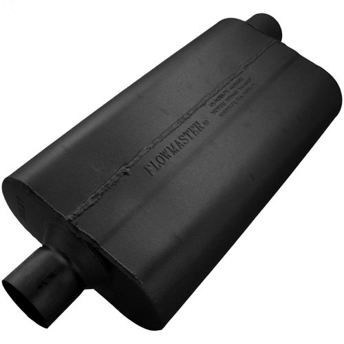 50 SERIES DELTA FLOW MUFFLER  2.50″ CENTRE IN / OFFSET OUT