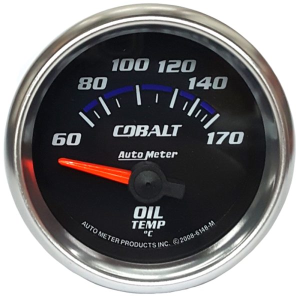 COBALT 2-1/16" OIL TEMP       60-150°C, SHORT SWEEP ELECT.