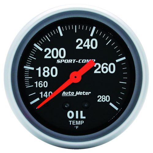 SPORT-COMP 2-5/8″ OIL TEMP    140-280°F, MECHANICAL, 12FT
