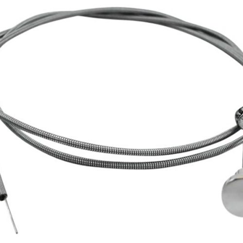 CHROME 6FT CHOKE CABLE KIT    3/8 DIAMETER MOUNTING HOLE