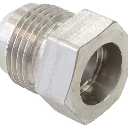 STAINLESS HEX WELDON MALE BUNGSUITS 3/8 HARD LINE -6AN MALE