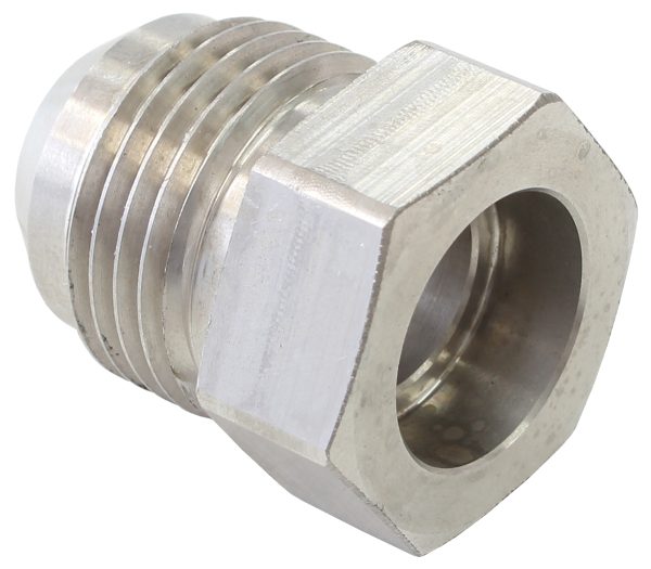 STAINLESS HEX WELDON MALE BUNGSUITS 3/8 HARD LINE -6AN MALE