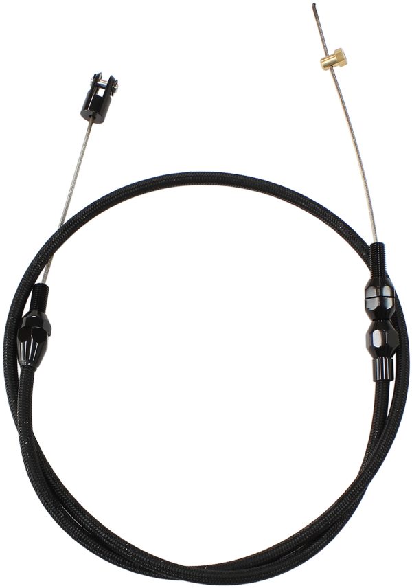 LS1 THROTTLE CABLE STAINLESS  STEEL 36" 91cm LONG BLACK