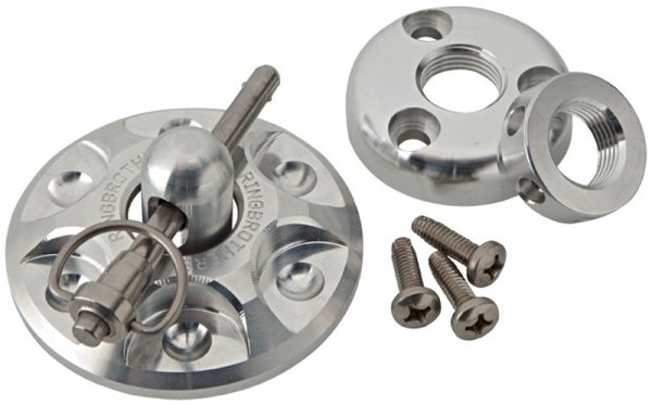 ROUND BILLET  HOOD PIN KIT    NATURAL  UNIV LONG PIN KIT