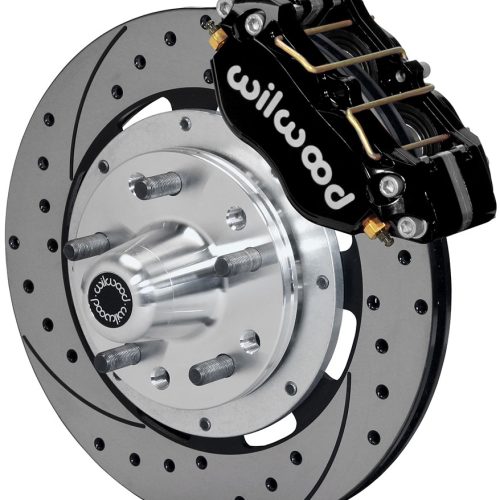 DUSTBOOT FRONT BRAKE KIT FORD MUSTANG 70-73, 12.19″ DRILLED