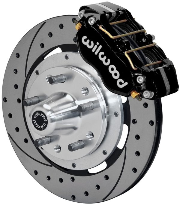 DUSTBOOT FRONT BRAKE KIT FORD MUSTANG 70-73, 12.19" DRILLED