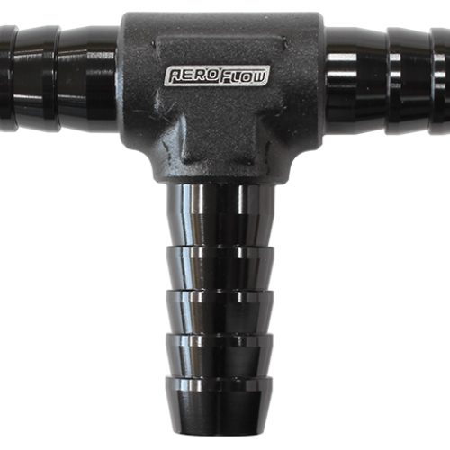 ALUMINIUM T PIECE 5MM / 3/16″ BLACK TEE VACUUM SILICONE HOSE