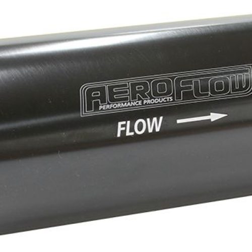 AEROFLOW PRO FILTER 40 MICRON BLACK FEMALE -12ORB 2″ x 5.5″
