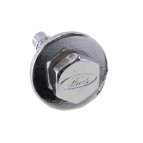 FORD OVAL BODY BOLTS          CHROME PLATED 1/4X3/4-7/16 HEX