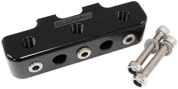 PRESSURE SENSOR BLOCK BLACK   9 x 1/8" NPT PORT MOUNT LOG