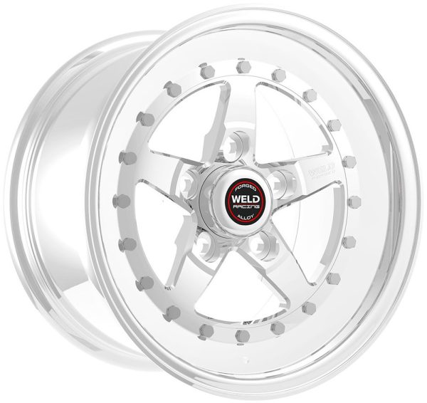 WELDSTAR RT WHEEL 15" X 10"   5X4.75" B/C, 4.5" B/S POLISHED