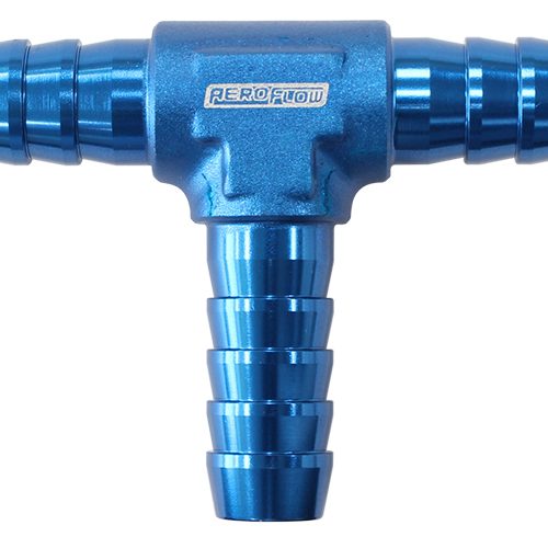 ALUMINIUM T PIECE 5MM / 3/16″ BLUE TEE VACUUM SILICONE HOSE