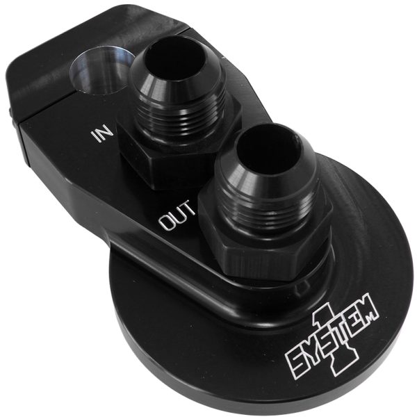 BLACK BILLET REMOTE FILTER MNT-10AN SUIT 1-1/4" CHASSIS DIAM