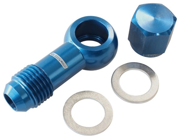 AEROFLOW / BOSCH FUEL PUMP    BANJO KIT TO -6AN INC WASHERS