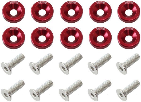 BILLET DRESS UP FENDER BOLT 10PACK M8 x 1.25mm UHL 20MM