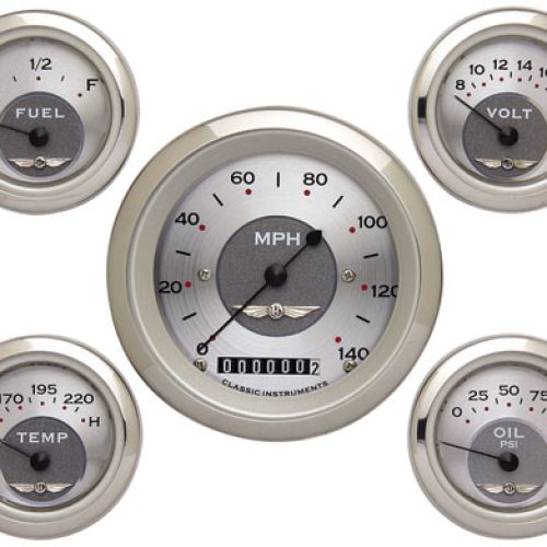 CLASSIC ALL AMERICAN 5 GAUGE  SET SILVERSERIES 3-3/8,2-1/8