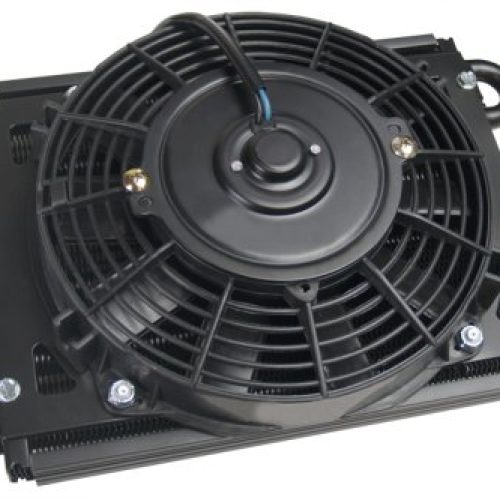 DYNO-COOL TRANS COOLER & FAN  12.75″x7.62″x3.62″, 11/32 BARB