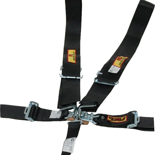 RCI HARNESS 5 POINT 3″ LATCH  BLACK PULL UP 3″ WIDE