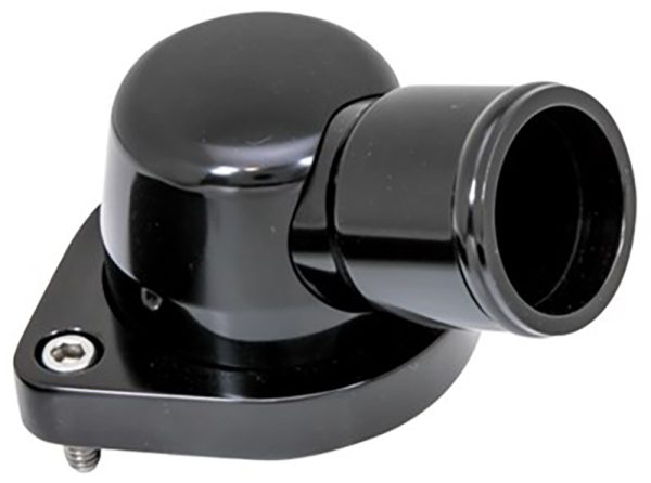 LS BILLET THERMOSTAT HOUSING  15 DEGREE BLACK