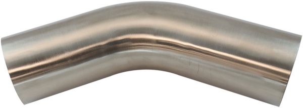 304 S/S BEND 45 DEG 2-1/2" O.D1.5MM (.059") 150mm / 6" LEG