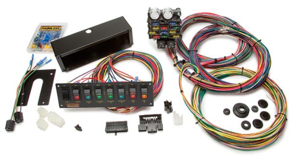 PAINLESS DRAG RACING HARNESS &PANEL KIT  21 CIRCUIT