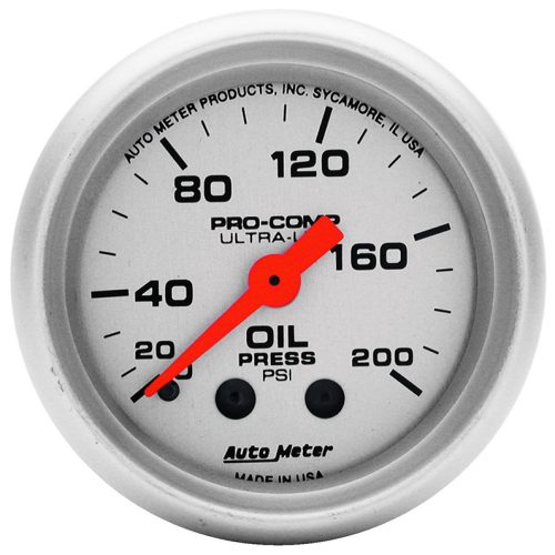 ULTRA-LITE 2-1/16″ OIL PRESS  0-200PSI, MECHANICAL, 10FT