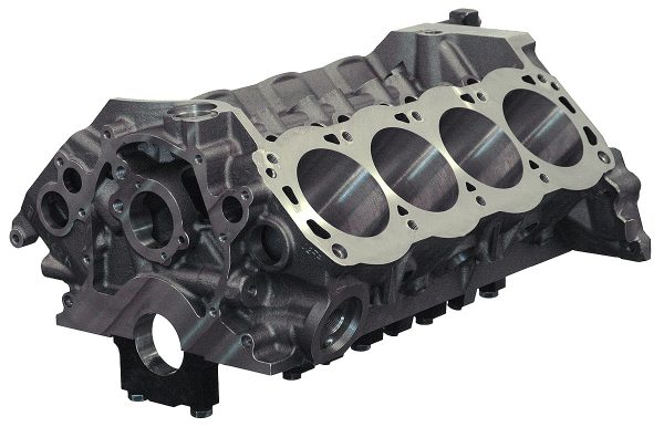 SBF SHP IRON BLOCK 4.000" BORE9.5" DECK, 351C MAINS 2.749"