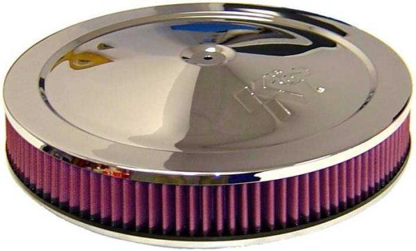14 X 2-1/4 AIR FILTER ASSEM.  5-1/8 NECK,FLAT BASE,CHROME