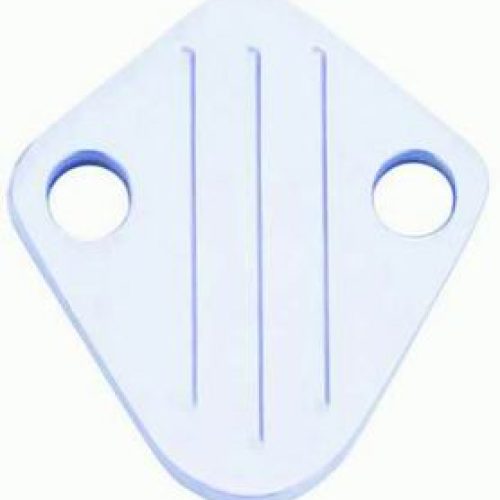 POLISHED ALLOY BBC FUEL PUMP  BLOCK OFF PLATE BALL MILLED