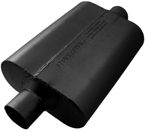 40 SERIES DELTA FLOW MUFFLER  2.50" CENTRE IN / CENTRE OUT