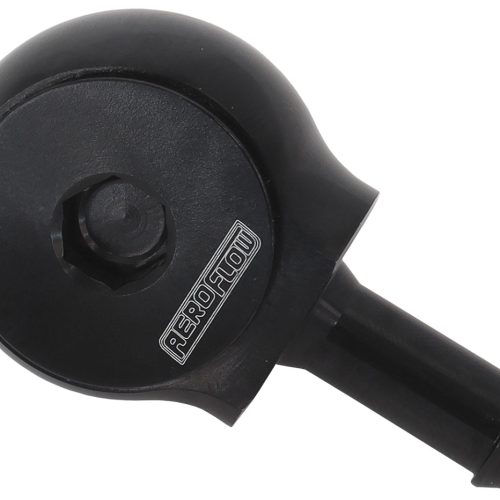 SLIMLINE -10ORB TO 3/8″ BARB  90 DEG TIGHT RADIUS BLACK