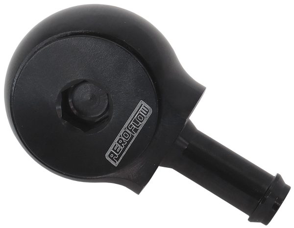SLIMLINE -10ORB TO 3/8" BARB  90 DEG TIGHT RADIUS BLACK