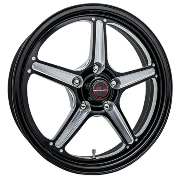 STREET LITE 17X4.5" 2"BS BLACK5 X4.75" BC 1PC FORGED SFI15.2