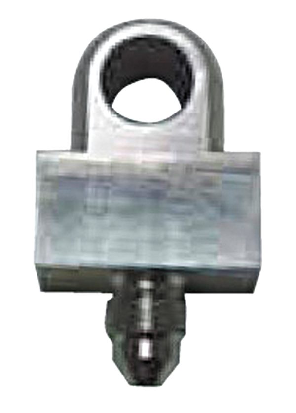 TEE BLOCK -3AN WITH INVERTED  FLARE ON RUN 3/8 X 24