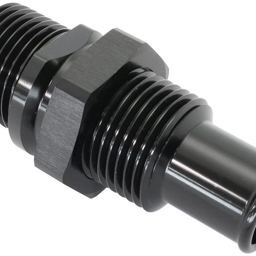 BILLET BULKHEAD INSERTS #10 ACFITTING TO 5/8″ BARB BLACK