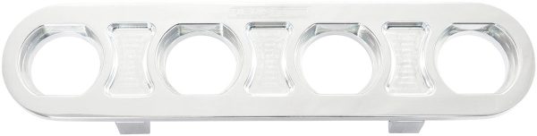 BILLET BULKHEAD PLATE 4 PORT  MODULAR UNIVERSAL POLISHED AN