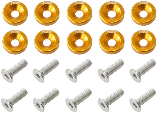 BILLET DRESS UP FENDER BOLT 10PACK M8 x 1.25mm UHL 20MM