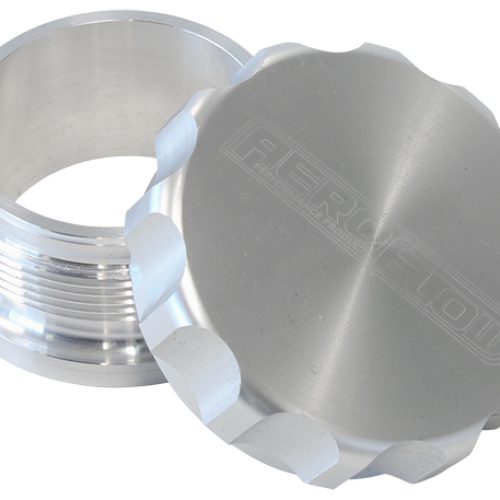 1.5″ ALUM WELD BUNG AND CAP   RAW WELD ON / SILVER CAP