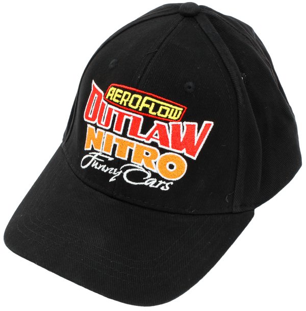 AEROFLOW NITRO FUNNY CAR CAP  BLACK HAT ADJUSTABLE VERSION 2