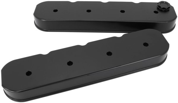 GM LS BILLET VALVE COVERS PAIRBLACK NO LOGO NO COILS