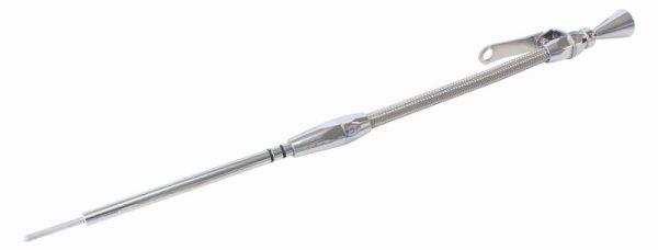 SB CHEV ENGINE DIPSTICK LATE  MODEL DRIVERS SIDE CHROME