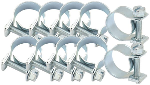 9-11MM EFI HOSE CLAMP - 1/4"  10 pieces per pack