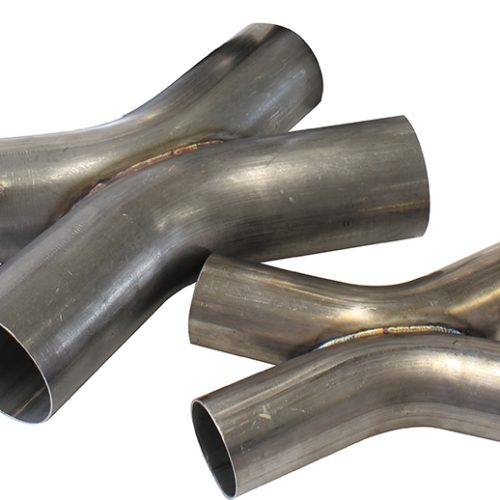 2″ O.D EXHAUST X PIPE 45 DEG  BENDS 304 STAINLESS STEEL