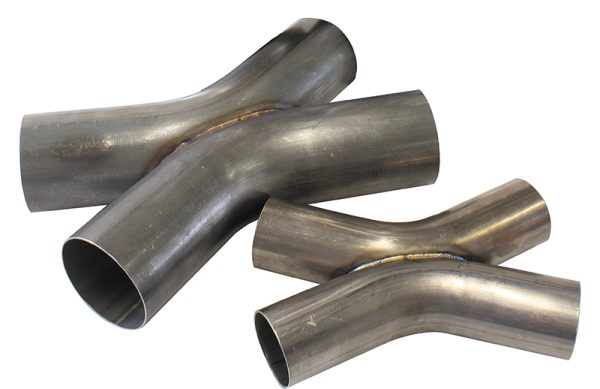 3" O.D EXHAUST X PIPE 45      DEG BENDS 304 STAINLESS STEEL