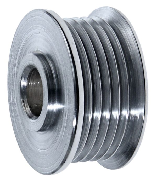 REPL 6 GROOVE ALT PULLEY 54MM OD CHROME * SERPENTINE *